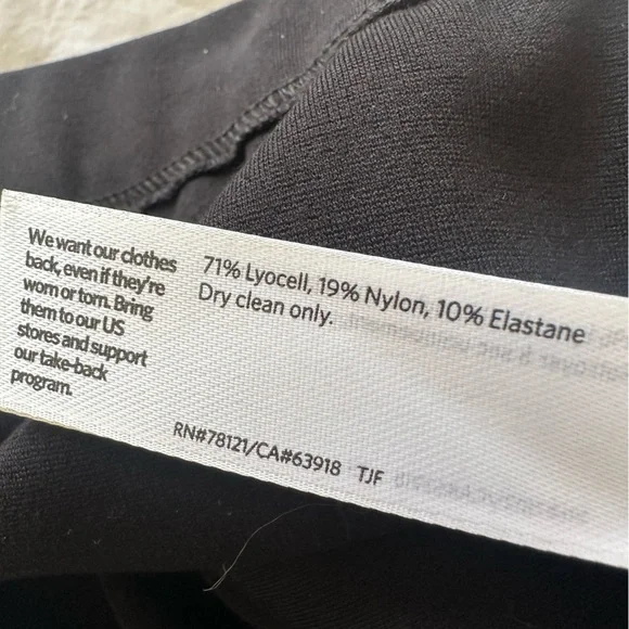 Eileen Fisher Black Wide Leg Pants, size medium - Picture 11 of 12